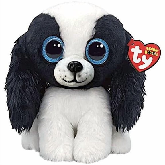 Ty - Beanie Boo's - Soft Toy Sissy The Dog 15 cm - TY36570, White, Black