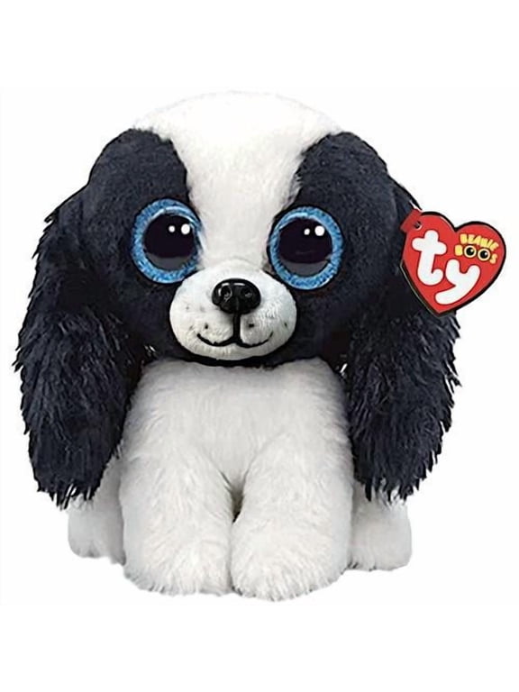 - Beanie Boo's - Soft Toy Sissy The Dog 15 cm - TY36570, White, Black