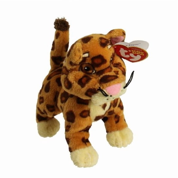 TY Beanie Baby - BABY JAGUAR (Nick Jr. - Go Diego Go!) (Regular Size 5.5" Plush) (BONUS ONE RANDOM ERASER)