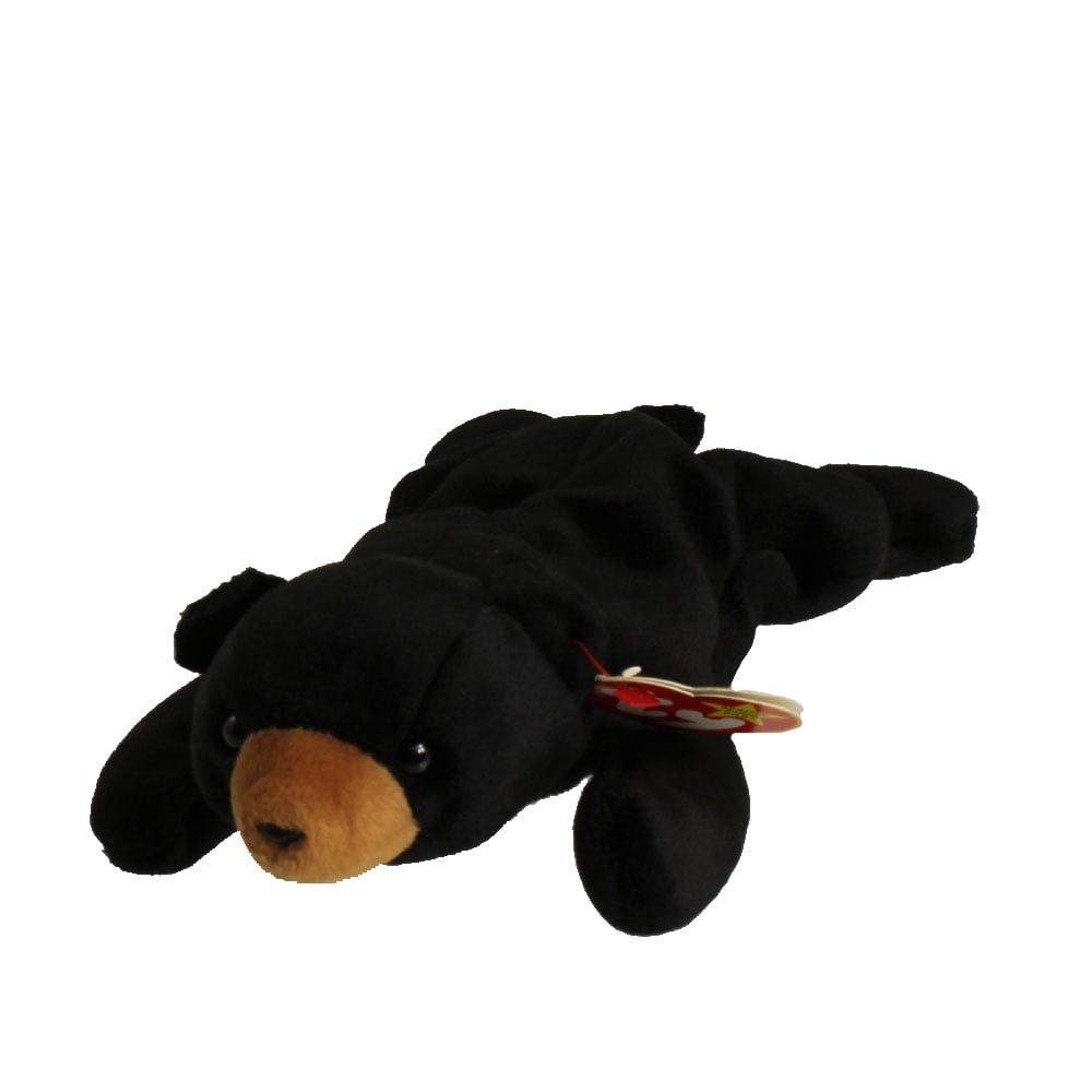 TY Beanie Baby BLACKIE the Black Bear inch)