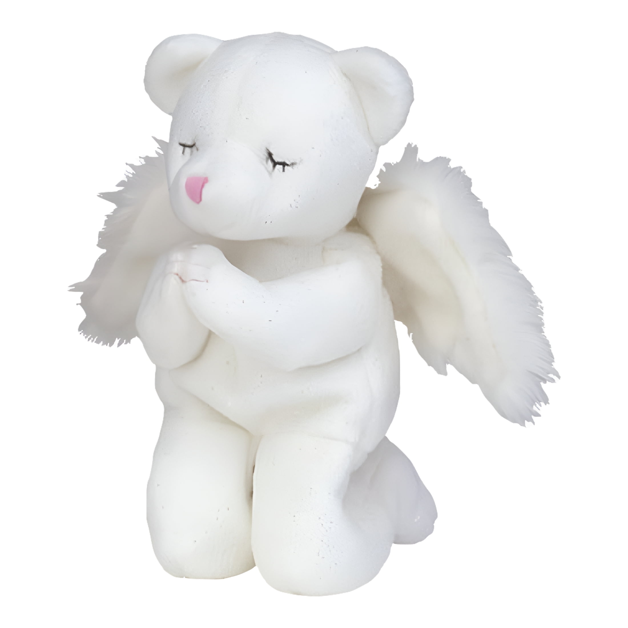 White beanie baby fashion bear