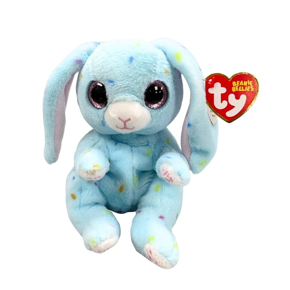 Ty Beanie Bellies - Bluford the Bunny Glitter Eyes spring, easter - Stuffed Animal
