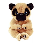 Ty Beanie Bellie IZZY - Tan Dog with Black Ears - 6"