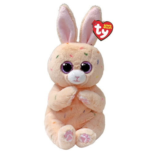 TY Beanie Baby Beanie Bellies PEACHES the Easter Bunny Rabbit 6 inch Walmart