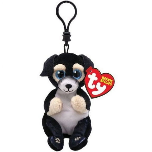TY Beanie Baby Clip - Ranger the Dog Plush Keychain Collectible with Plastic Clip 4 Inch