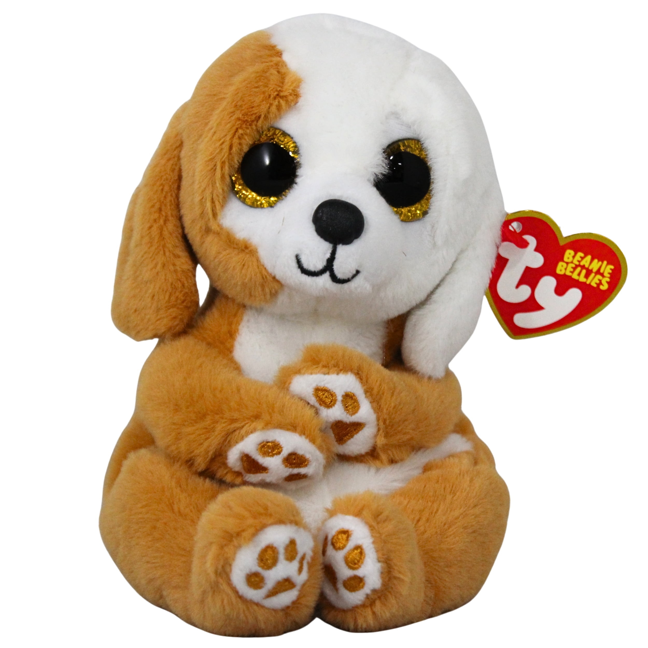 TY Beanie Bellies Plush Stuffed Animal RUGGLES the Dog, Super