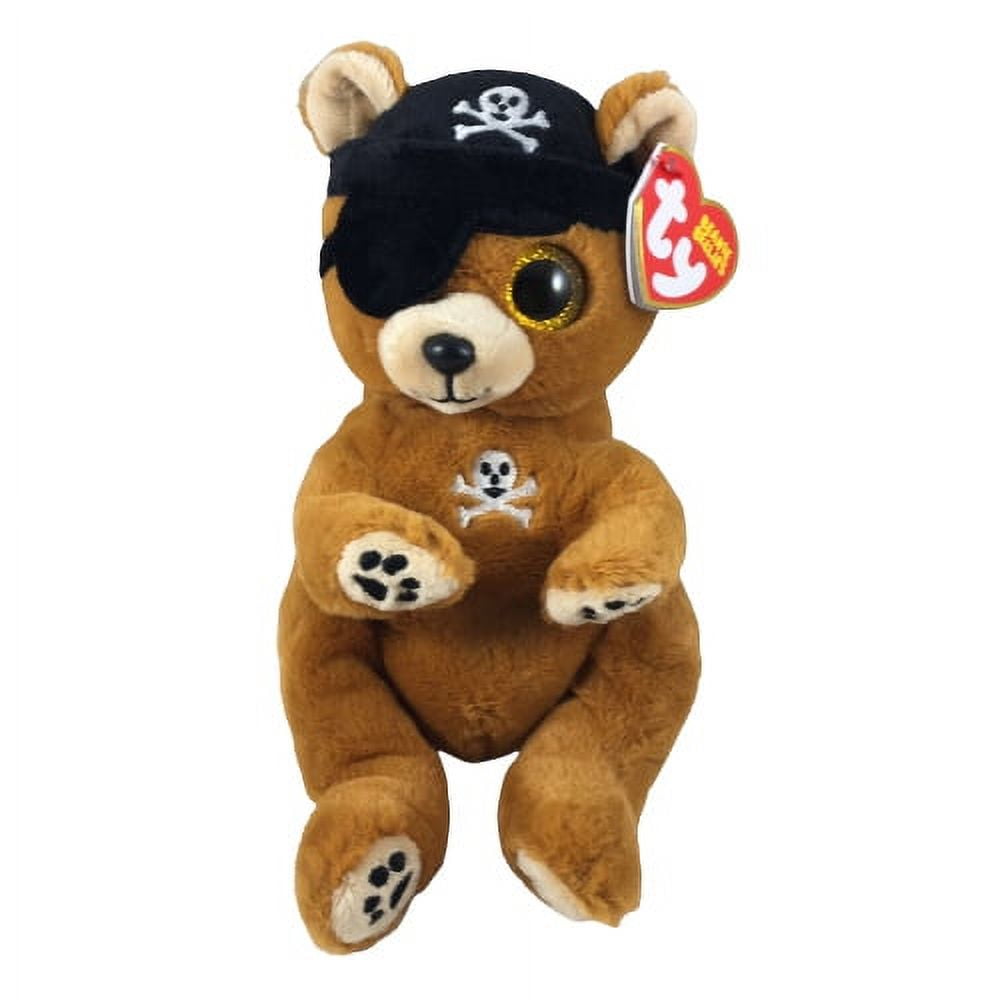 TY Beanie Baby (Beanie Bellies) SCULLY the Pirate Bear (6 inch