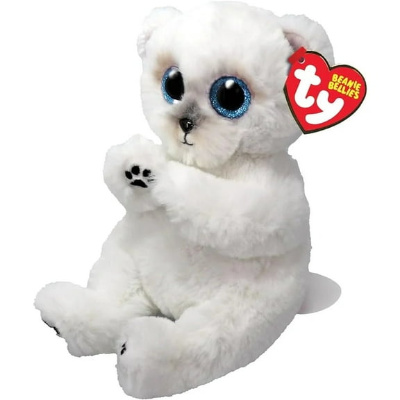 Ty Beanie Bellies - Wuzzy the Polar Bear  - Stuffed Animal