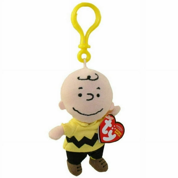 TY Beanie Baby  Charlie Brown Peanuts Gang (Key clip) Plush