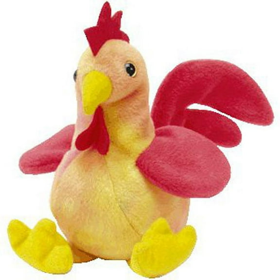 TY Beanie Baby - DOODLE the Rooster (4th Gen hang tag) (6 inch)