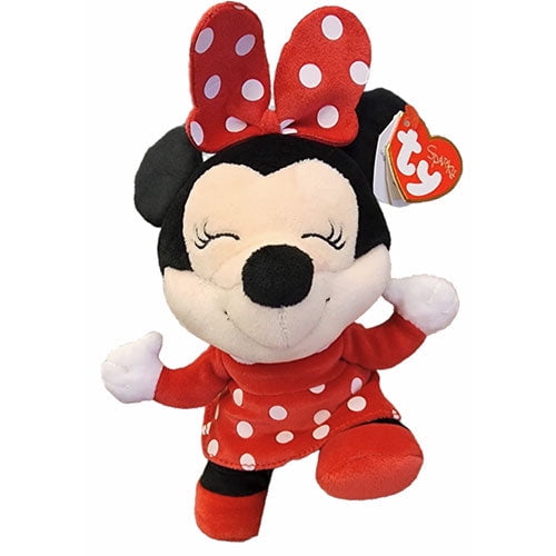 Disney - mimi TY Beanie Baby Plush - Disney Sparkle Stuffed Minnie Mouse