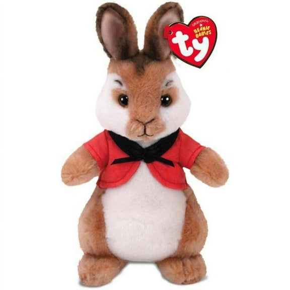 TY Beanie Baby - FLOPSY the Rabbit  (Peter Rabbit Movie) (6" Plush) (BONUS ONE RANDOM TY ERASER)