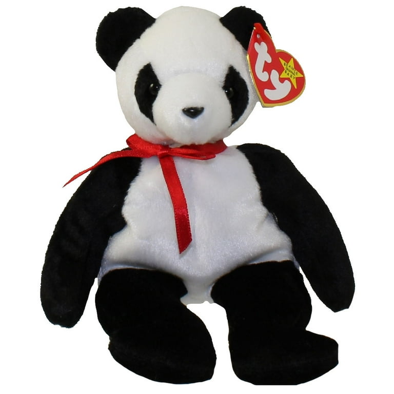 TY Beanie Baby - FORTUNE the Panda Bear (8 inch) - Walmart.com