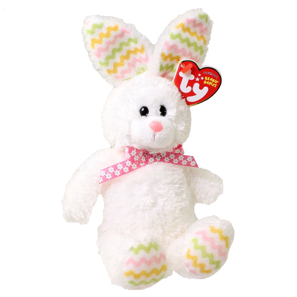 Ty Beanie Babies - Dusty White Bunny Reg - Tumbleweed Toys