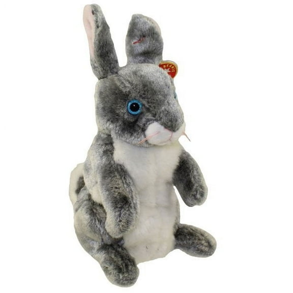 TY Beanie Baby - HOPPER the Gray Bunny (8 inch)