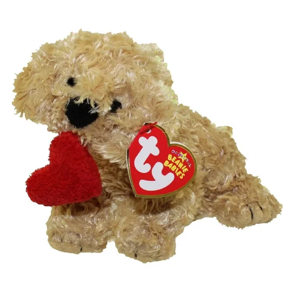 TY Beanie Baby - LOVESME the Dog (Internet Exclusive) (5" Plush) - MWMTs (BONUS 1 FUN CHOPS & 1 TY CARD)