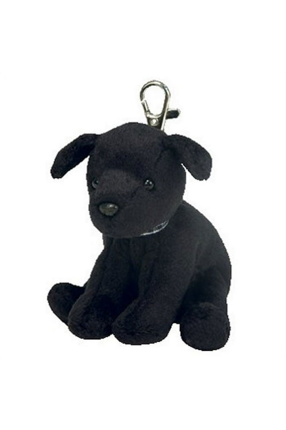 Beanie Baby - LUKE the Black Lab ( Metal Key Clip ) (4 inch)