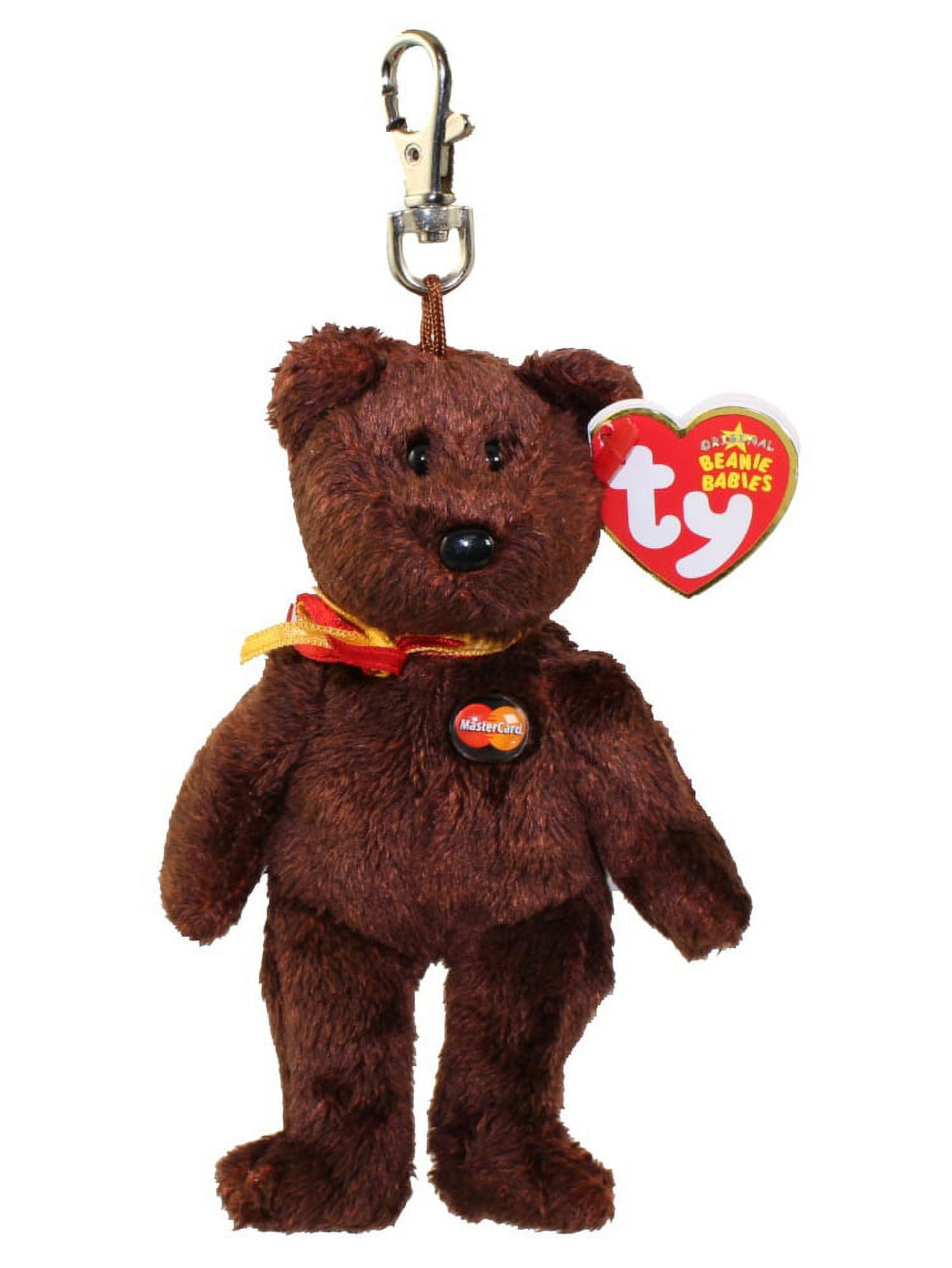 TY Beanie Baby - MC MASTERCARD Bear ( Metal Key Clip - Credit Card