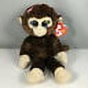TY Beanie Baby - PETALS the Brown Monkey (W/Pink Flower) Plush