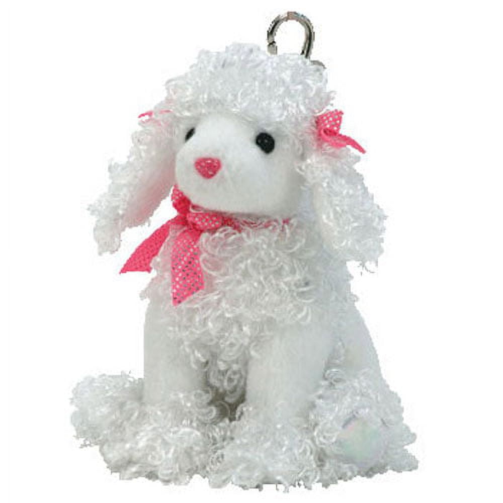 TY Beanie Baby - POOCHIE POO the Poodle Dog ( METAL Key Clip ) (4.5 ...