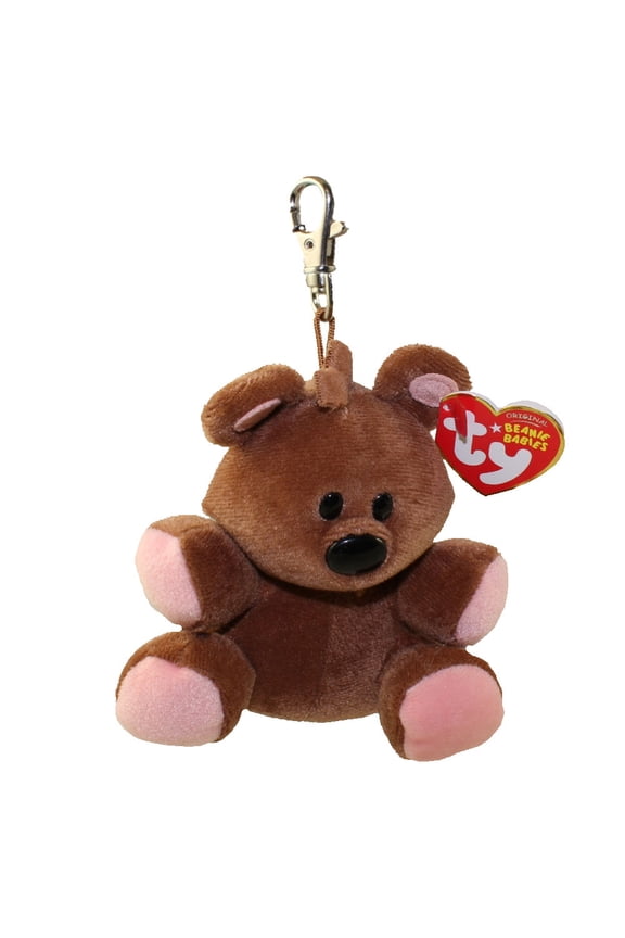 TY Beanie Baby - POOKY the Stuffed Animal Bear ( Metal Key Clip ) (4 inch)