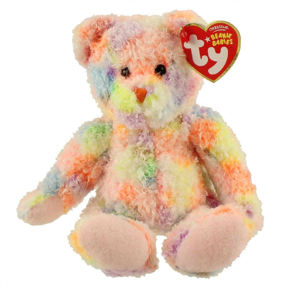 TY Beanie Baby - POOLSIDE the Ty-Dyed Bear (Internet Exclusive