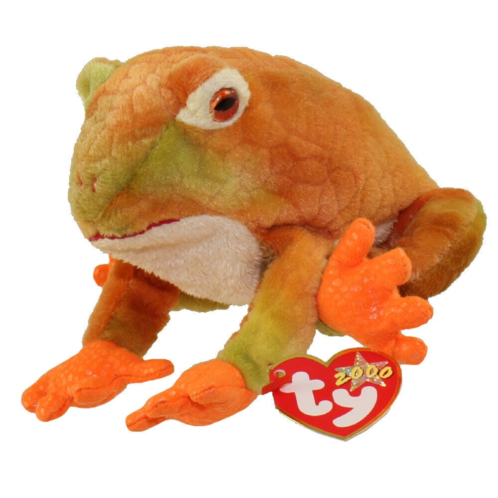 TY Beanie Baby - PRINCE the Frog (8" Plush)(BONUS ONE RANDOM TY ERASER)