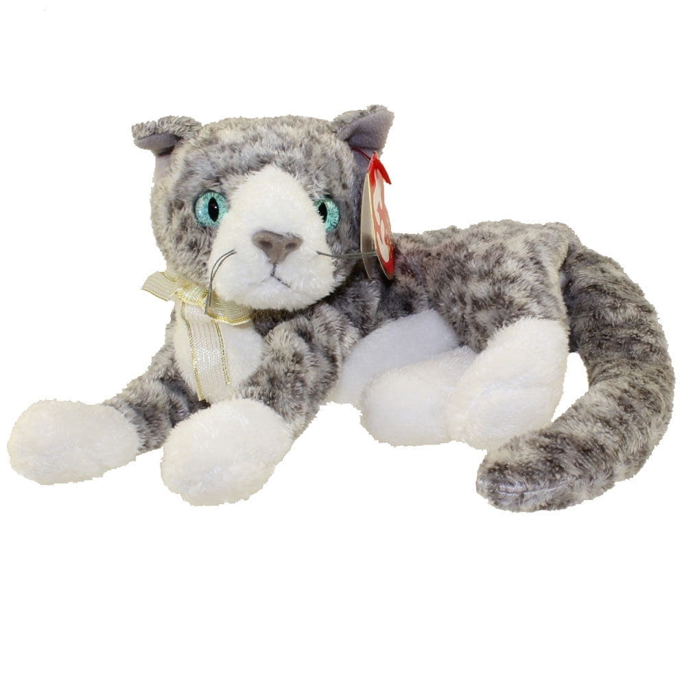 TY Beanie Baby - PURR the Kitten (7.5" Plush) (BONUS ONE  RANDOM TY ERASER)