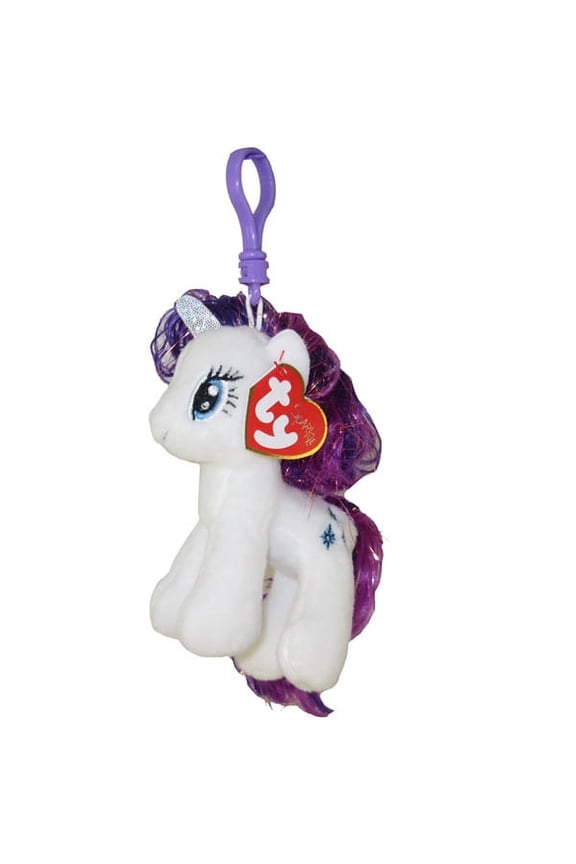 Beanie Baby - RARITY with Glitter Hairs (My Little Pony) (Plastic Key Clip - 5 inch)