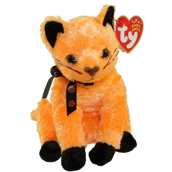 Ty Beanie Babies SCARED-e the Cat Halloween Plush 2002 Internet Exclusive