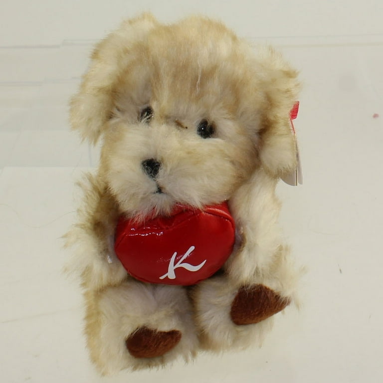TY Beanie Baby - SENNA-KUN the Dog ( Brown Paws & Red Heart