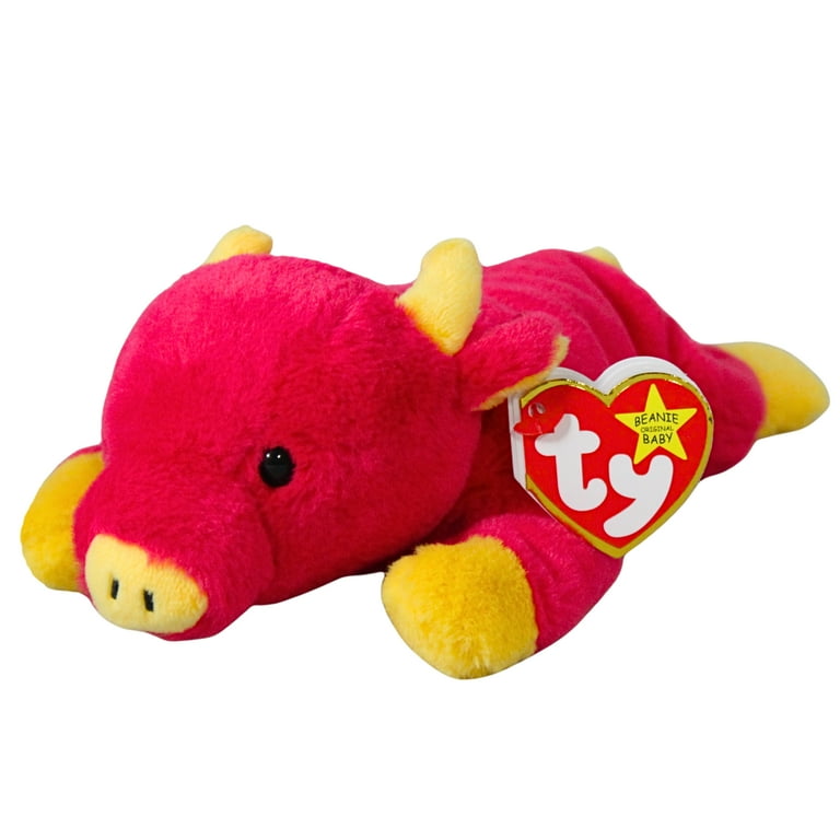 Ty 赤い牛 ビーニーベイビーズ　Snort Ty Beanie Baby - SNORT II Bull 30th Anniversary - Walmart.com
