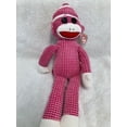 thumbnail image 1 of TY Beanie Baby - SOCKS the Sock Monkey (Pink Quilted 8.5" Plush MWMT's) BONUS 1 FUN CHOPS, 1 of 1