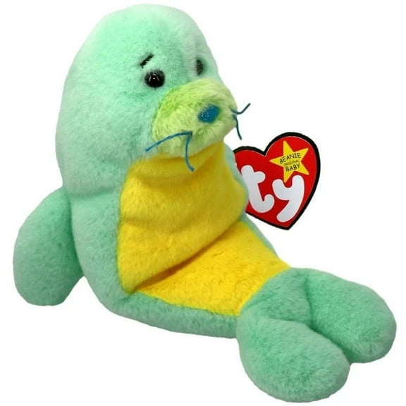 Ty Beanie Baby - Stanley the Seal – 30th Anniversary - Stuffed Animal