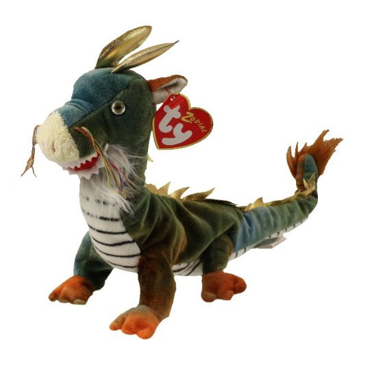 TY Beanie Baby - THE DRAGON Chinese Zodiac (10.5" Plush) (BONUS ONE RANDOM TY ERASER)
