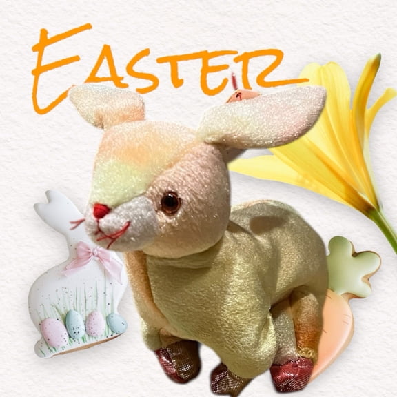 TY Beanie Baby THE RABBIT Chinese Zodiac 6.5" Stuffed Animal Plush Toy Vintage Buy It Now 376935554964