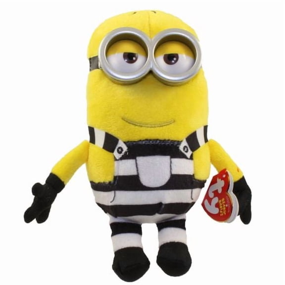 TY Beanie Baby - TOM (Prison /Jail Uniform) (Despicable Me 3) (BONUS ONE FUN CHOPS)