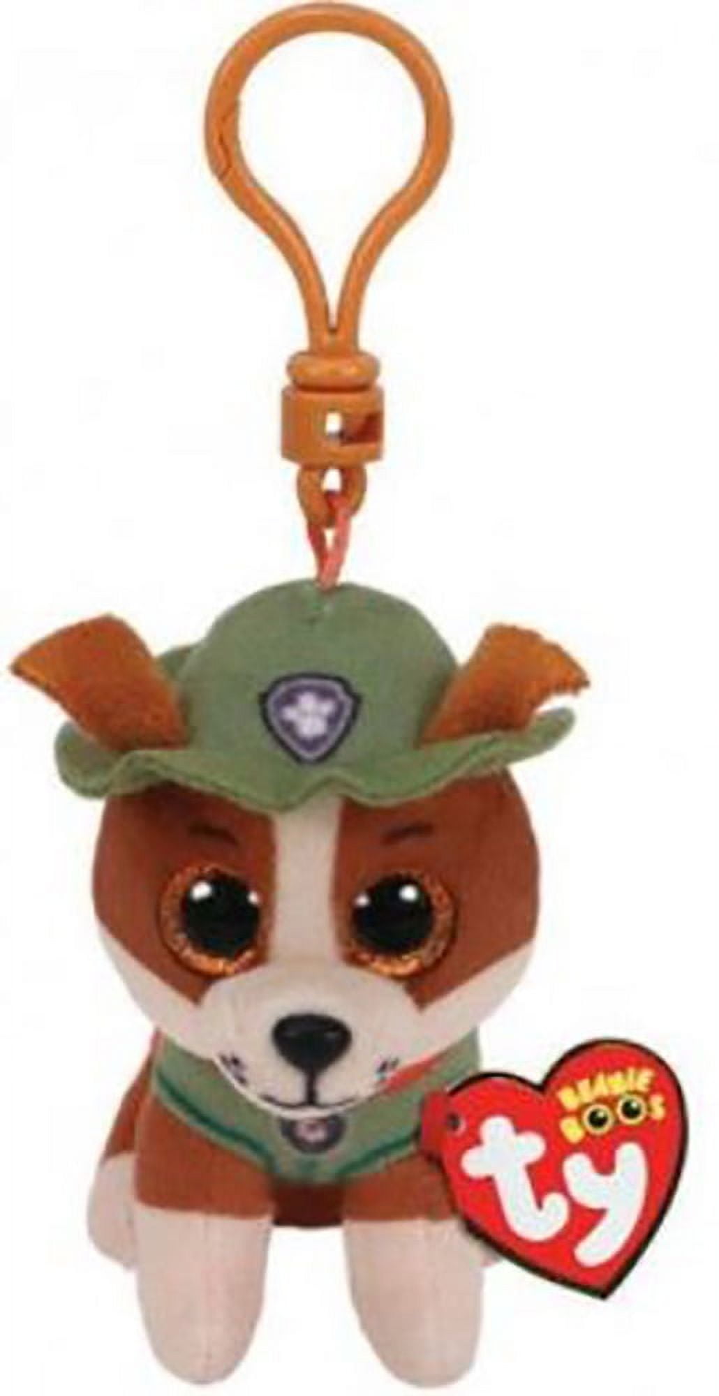 TY Beanie Baby TRACKER Paw Patrol Plastic Key Clip 4 inch