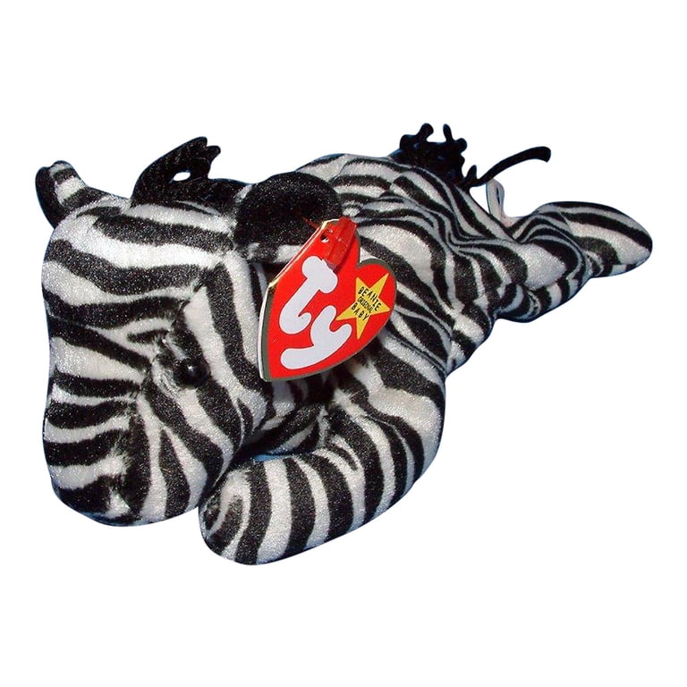 Beanie Babies Ziggy the Zebra Plush by Ty 1995 - Walmart.com