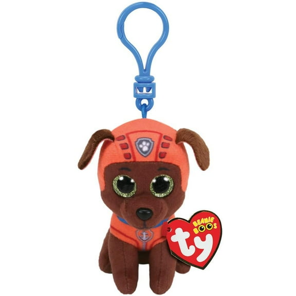 TY Beanie Baby - ZUMA ( Paw Patrol - Plastic Key Clip ) (4 inch)