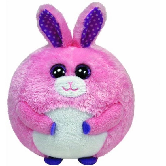ty beanie ballz - carnation the pink easter bunny