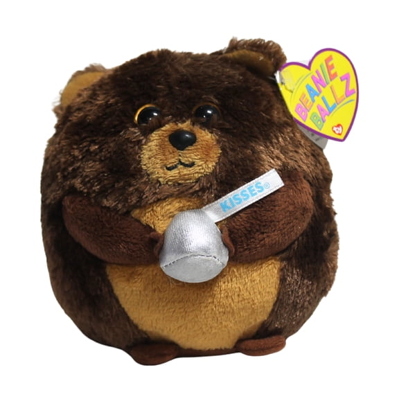 TY Beanie Ballz - MORSEL the Brown Bear w/ Hershey Kiss (Regular Size - 5 inch) *Walgreens*