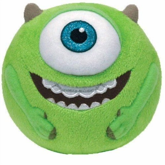 TY Beanie Ballz Mike green Eyeball Medium Plush