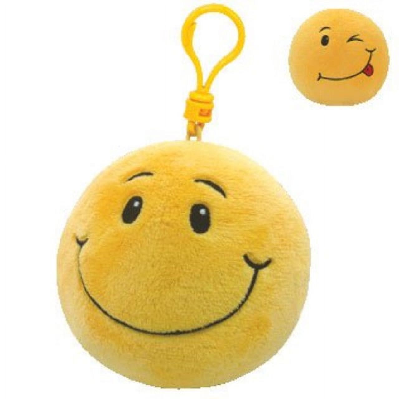 TY Beanie Ballz - SMILEY the Smile Face (Plastic Key Clip - 2.5