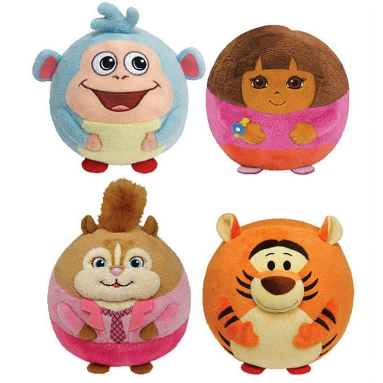 TY Beanie Ballz - Set of 4 Regular Size Ballz (Tigger, Brittany