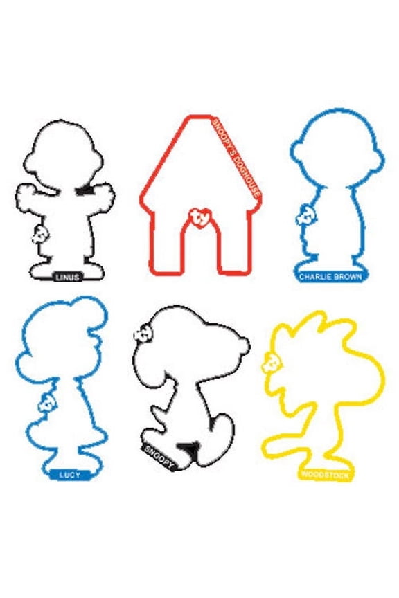 Beanie Bandz - Shaped Bands - PEANUTS Collection ( 12 pack )
