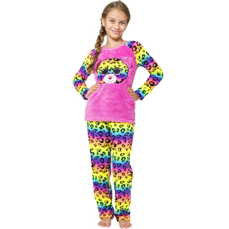TY Beanie Boo Girls Little Dotty Beanie Boo Plush Raglan Pajama Set
