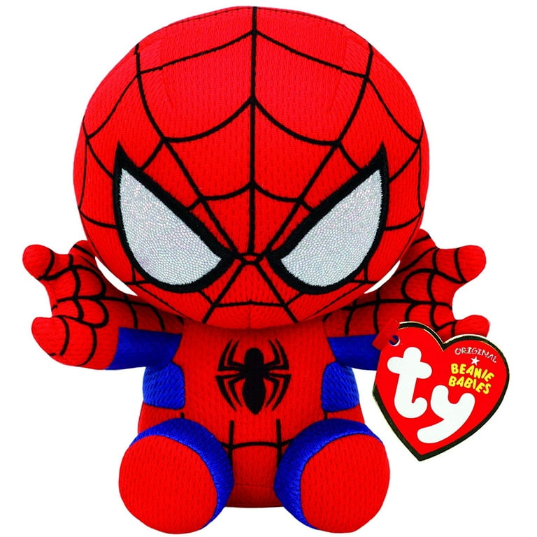 jazz Fangoso George Bernard TY Beanie Boo Marvel Spider-Man Plush (Reg Size - 6 inches) - Walmart.com