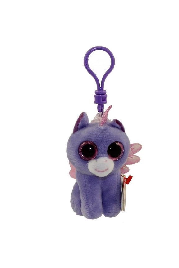Beanie Boos - ATHENA the Pegasus (Glitter Eyes)(Plastic Key Clip - 3 inch) *Limited Exclusive*