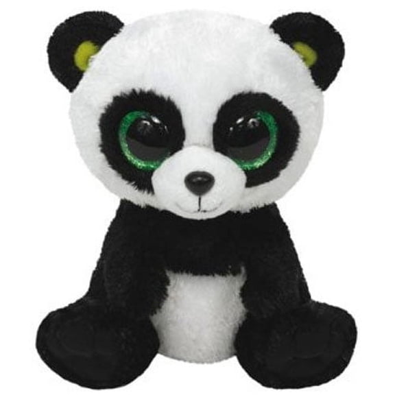Ty Beanie Boos - Bamboo the Panda Bear Medium (9") Glitter Eyes - Stuffed Animal